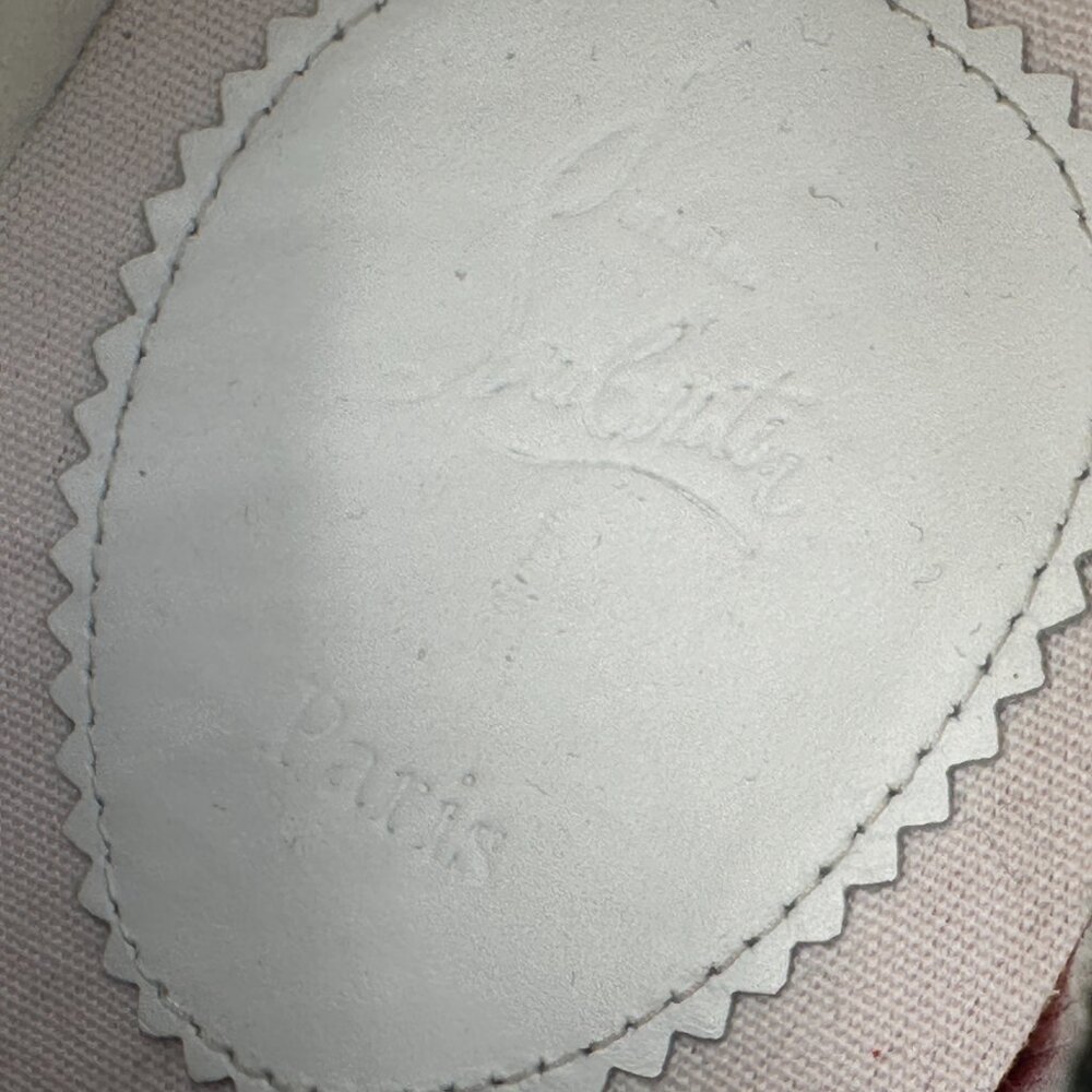 Christian Louboutin SUPER PEDRO Jacquard Monogram CL Logo Platform Sneakers - Picture 14 of 16